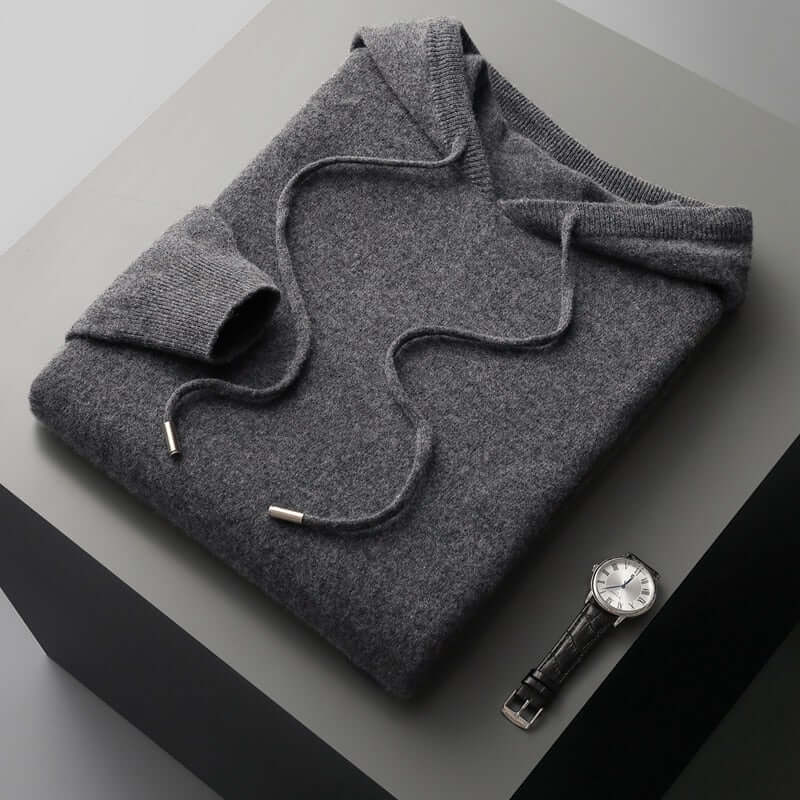 Sudadera de Punto con Capucha para Hombre - Suave, Elegante y Cálida
