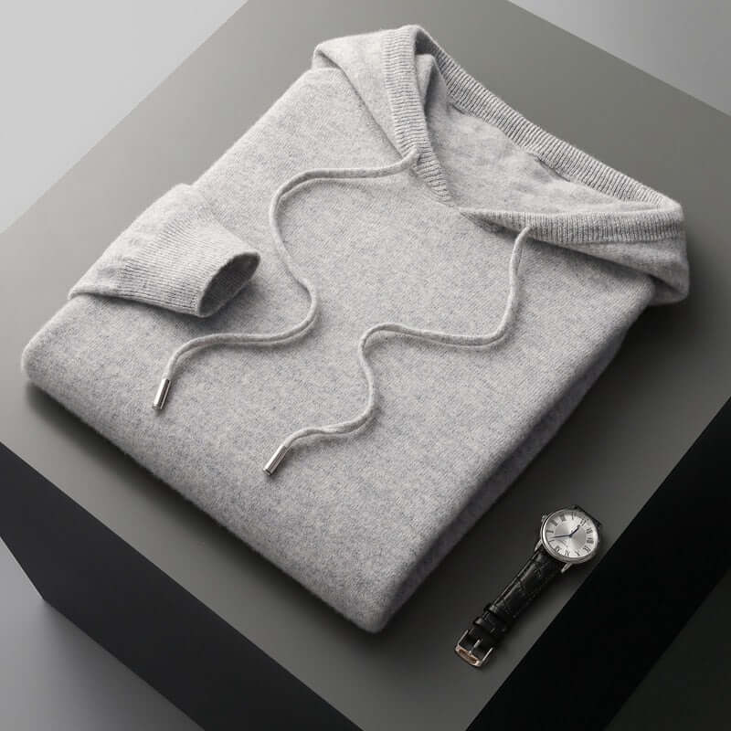 Sudadera de Punto con Capucha para Hombre - Suave, Elegante y Cálida