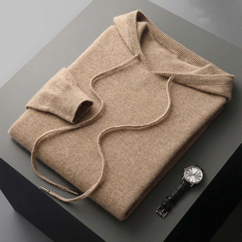 Sudadera de Punto con Capucha para Hombre - Suave, Elegante y Cálida