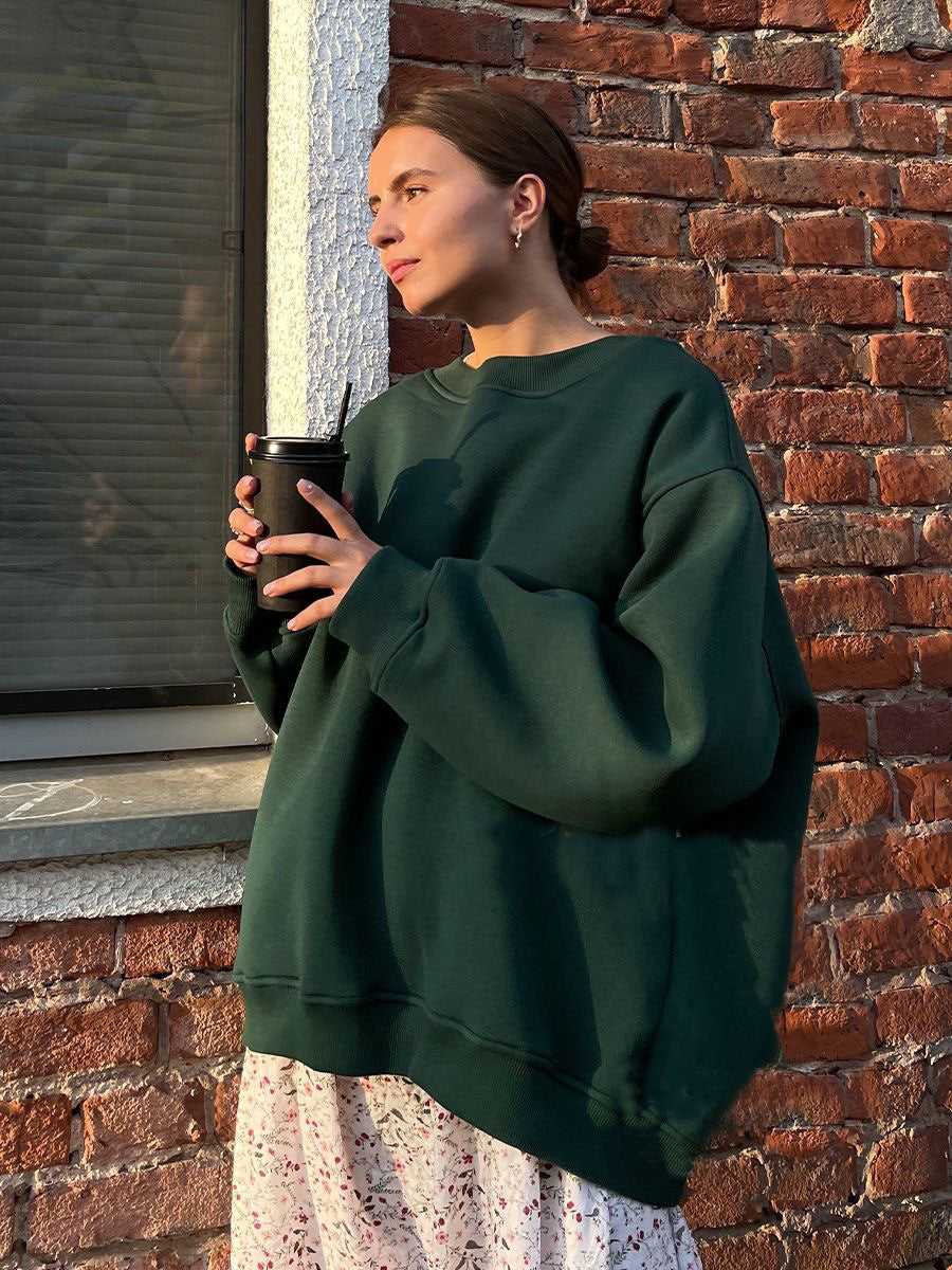 Sudadera holgada casual para mujer