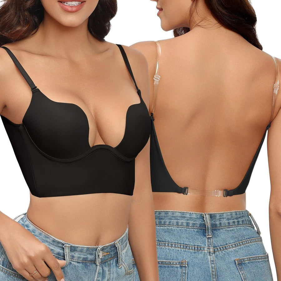 Sujetador elegante sin costuras con la espalda al aire para mujer