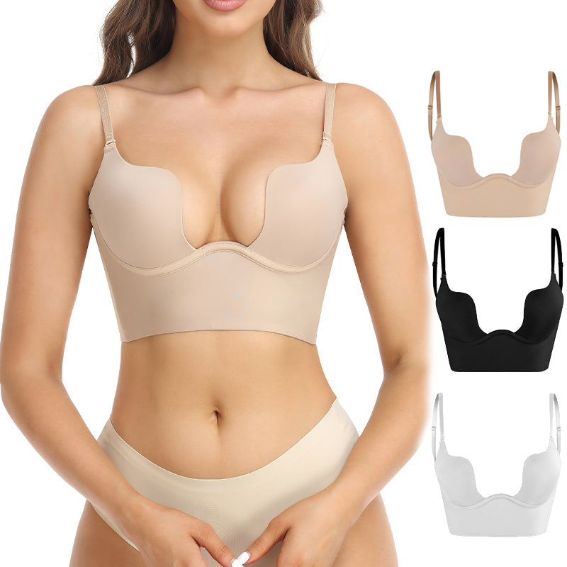 Sujetador elegante sin costuras con la espalda al aire para mujer