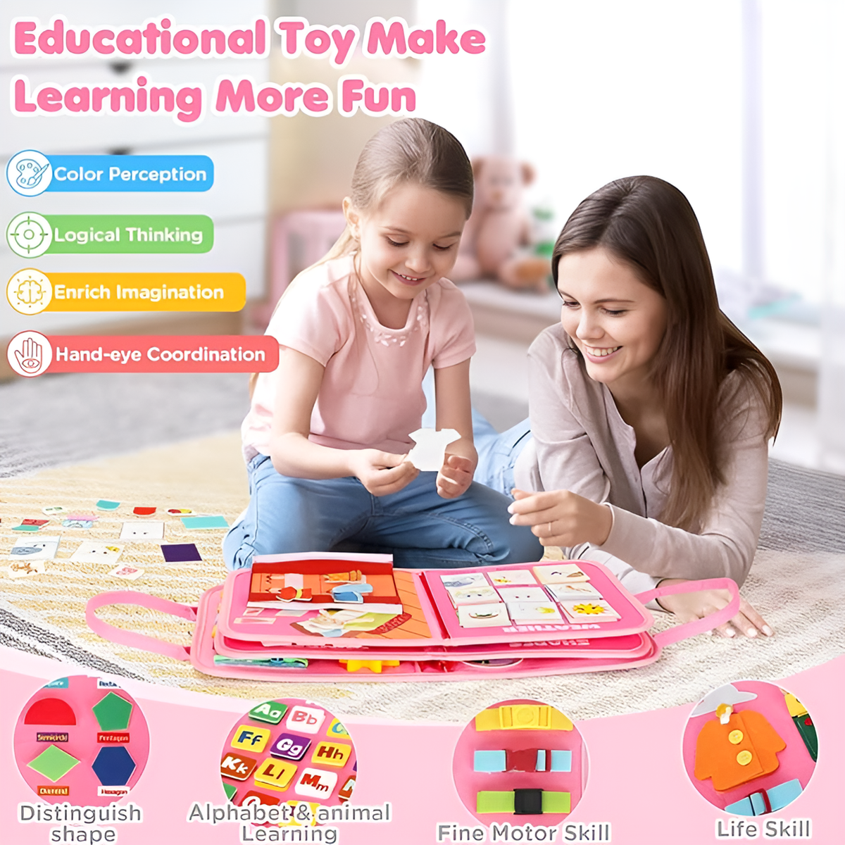 Tablero de Actividades Montessori (Busy Board) - Versión Mejorada