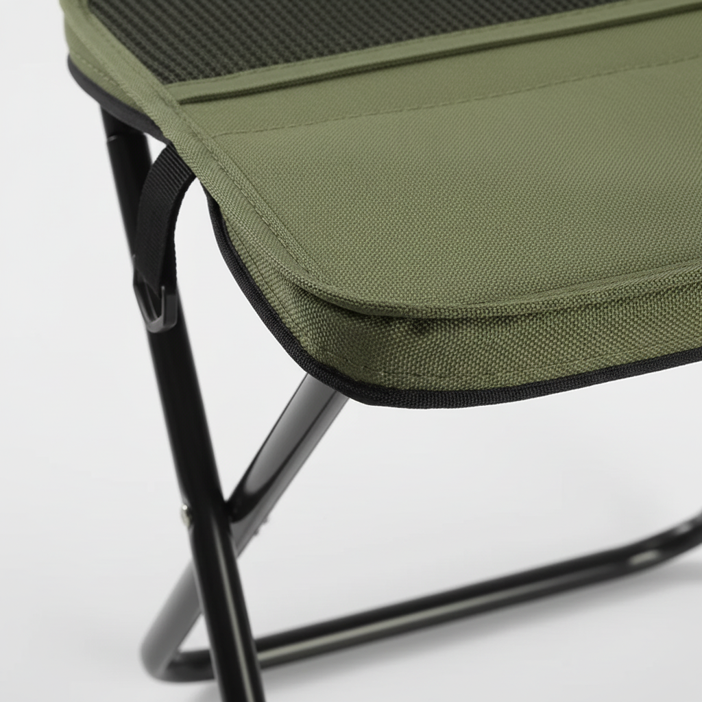 Taburete plegable de acampada con trípode