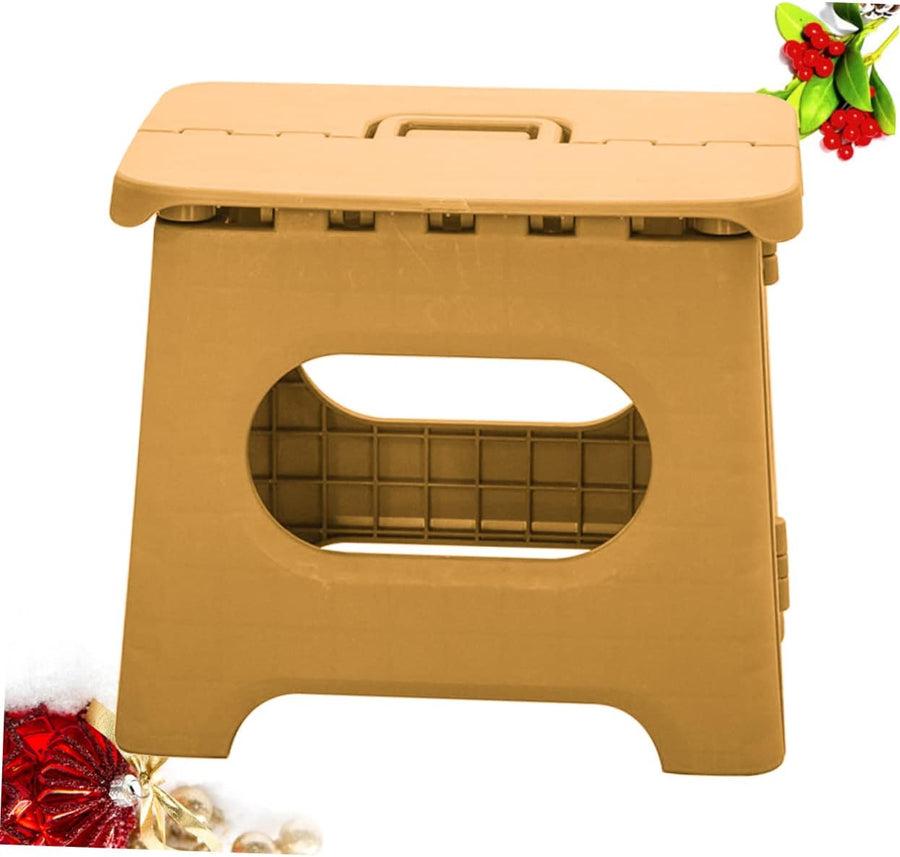 Taburete plegable portátil con asa de transporte