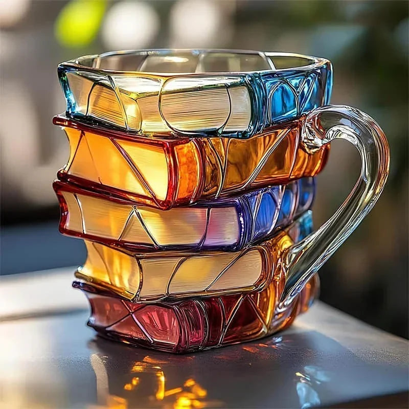 Taza de Libros - Taza 3D para Momentos Únicos de Café