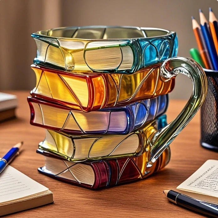 Taza de Libros - Taza 3D para Momentos Únicos de Café