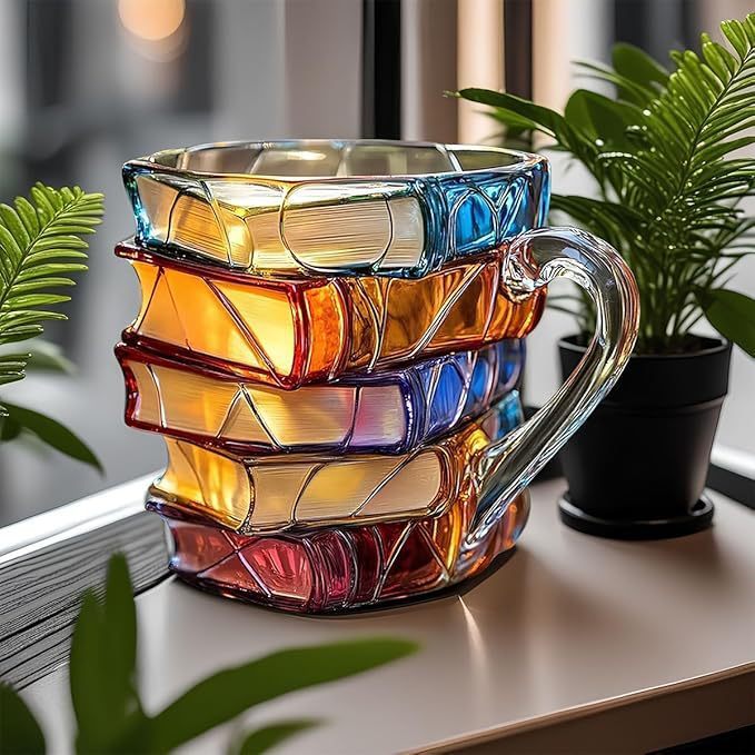 Taza de Libros - Taza 3D para Momentos Únicos de Café
