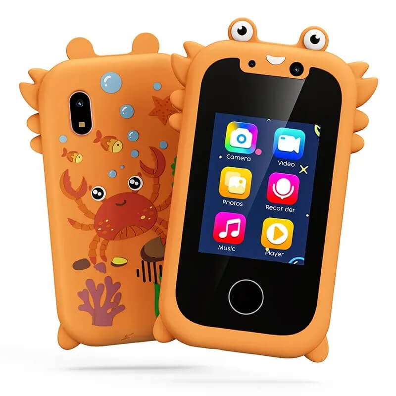 Teléfono inteligente para niños con cámara HD, reproductor de música y pantalla táctil: aprendizaje y entretenimiento
