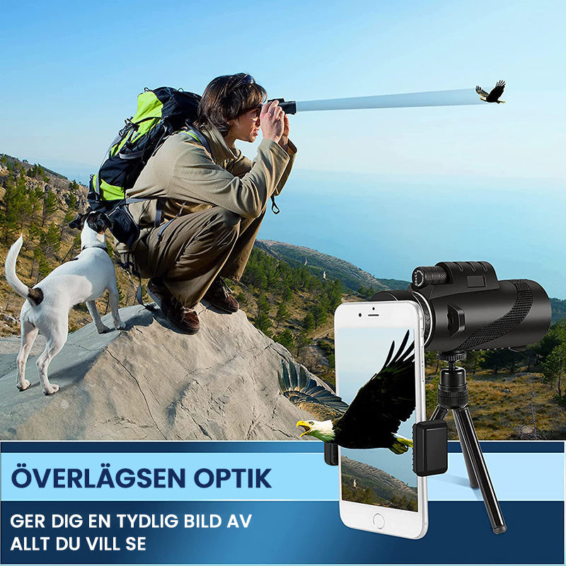Telescopio monocular portátil con zoom HD 5000M para exteriores