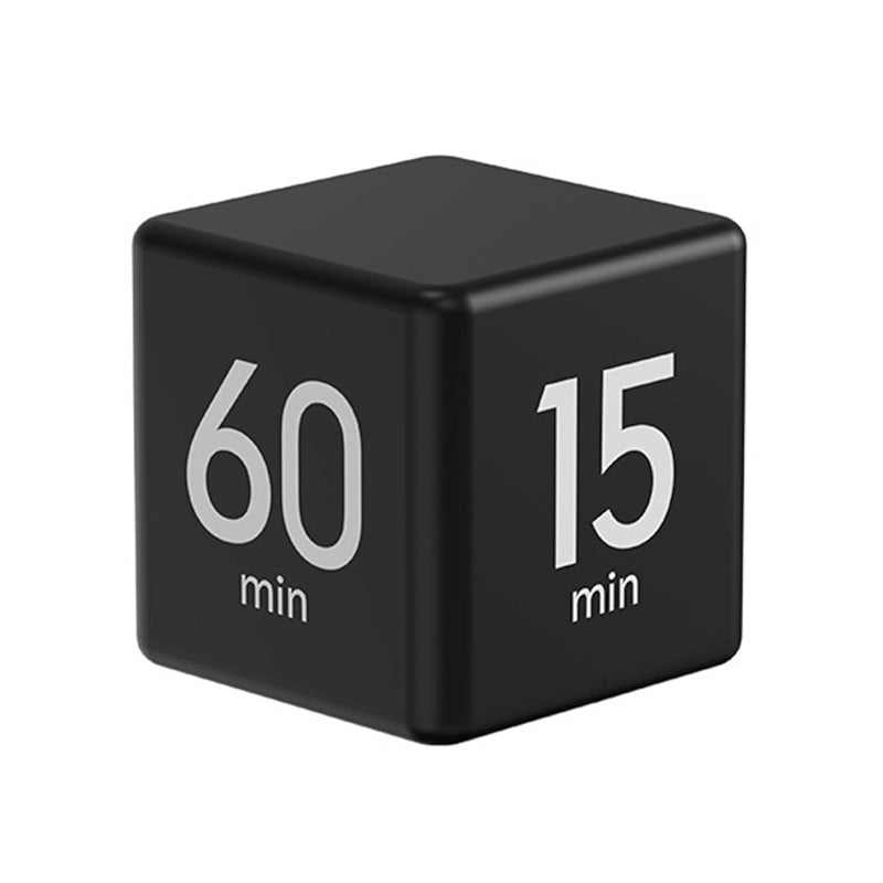 Temporizador digital portátil en forma de cubo con alarma de cuenta atrás para la productividad