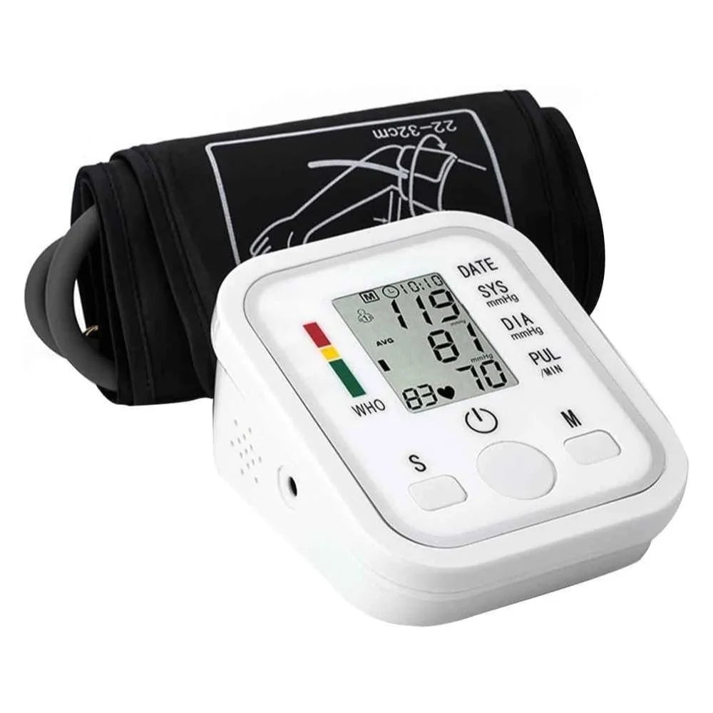 Tensiómetro digital automático con pantalla LCD: medición precisa y fácil uso