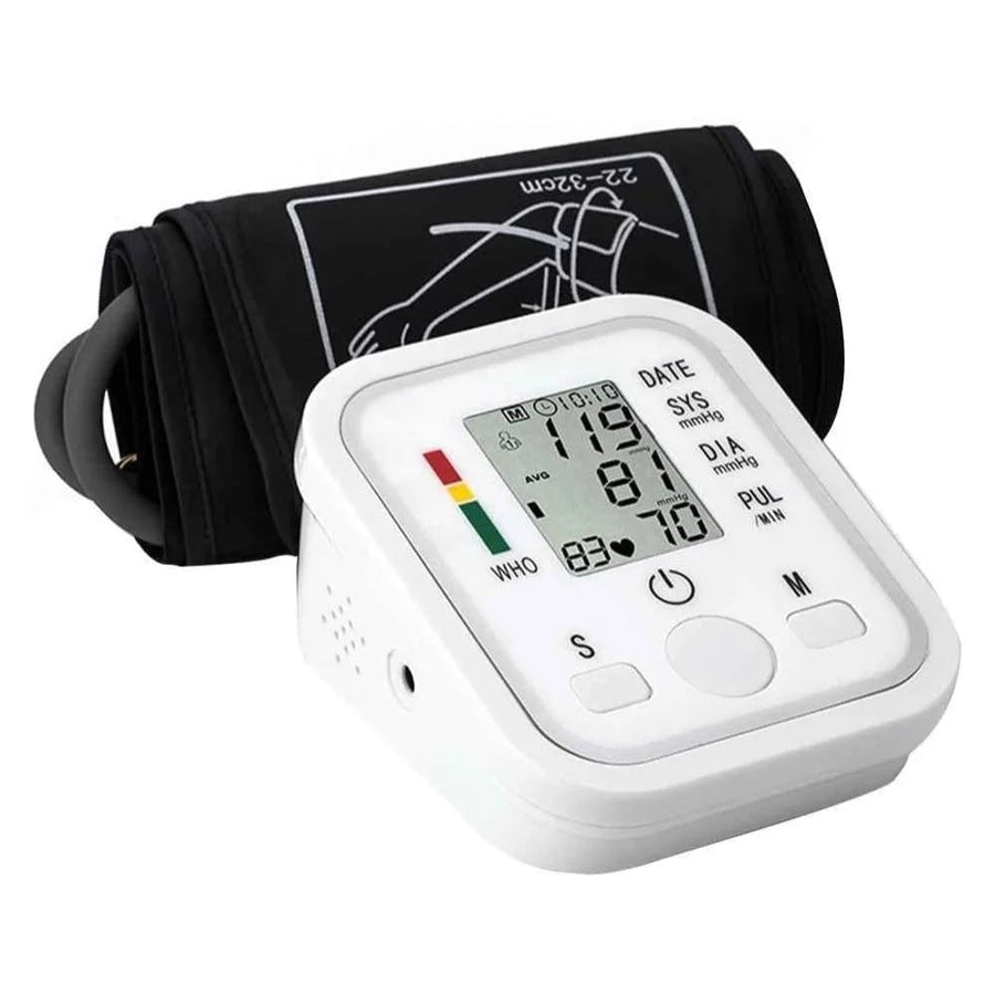 Tensiómetro digital automático con pantalla LCD: medición precisa y fácil uso