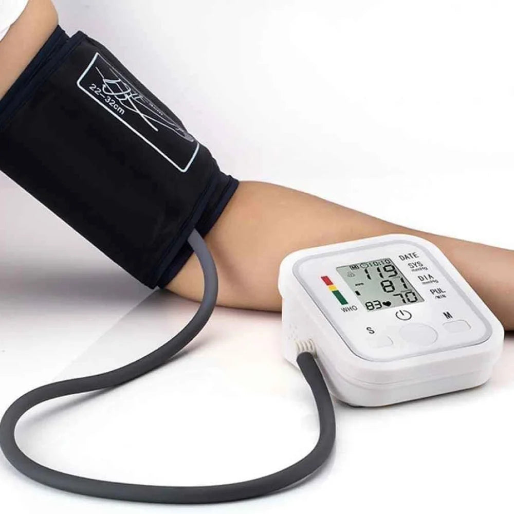 Tensiómetro digital automático con pantalla LCD: medición precisa y fácil uso