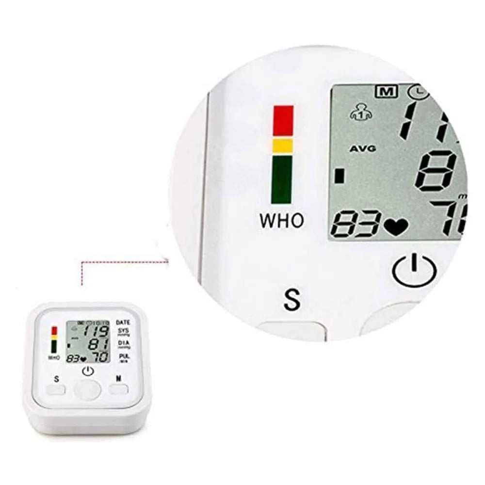 Tensiómetro digital automático con pantalla LCD: medición precisa y fácil uso