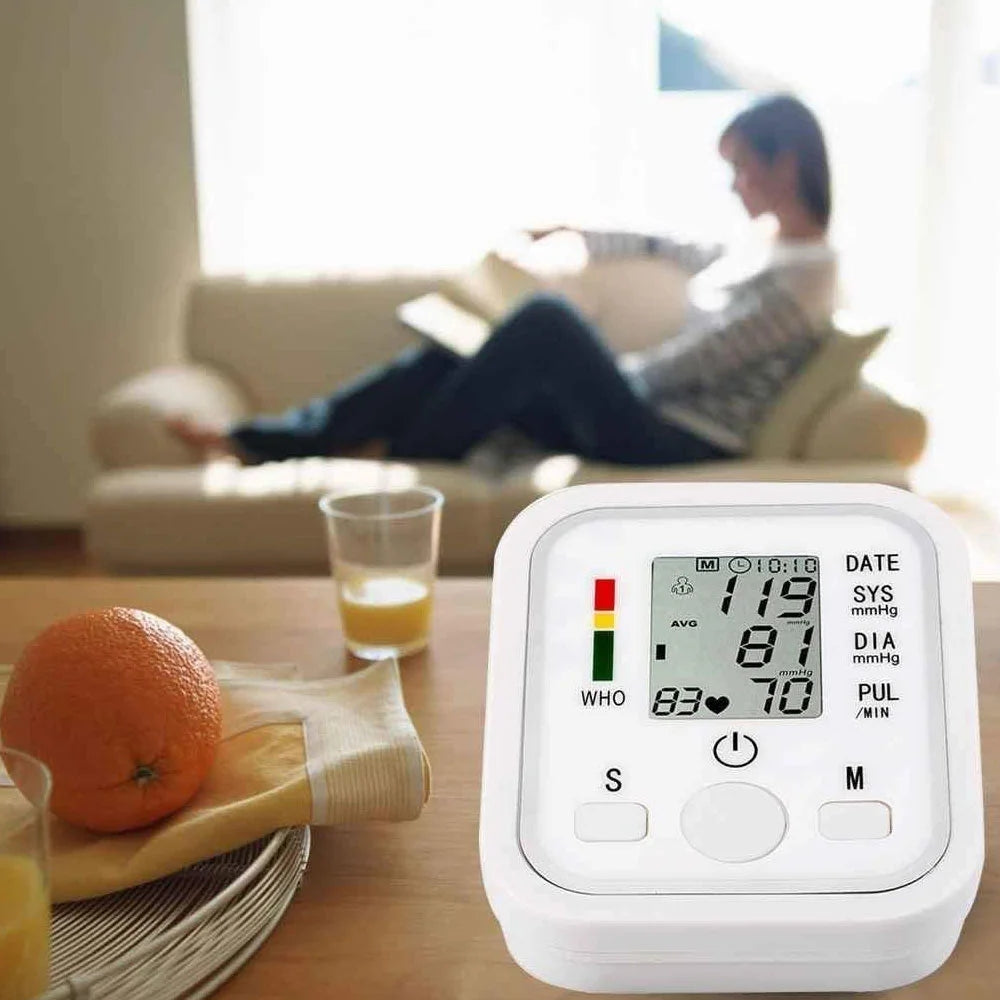 Tensiómetro digital automático con pantalla LCD: medición precisa y fácil uso
