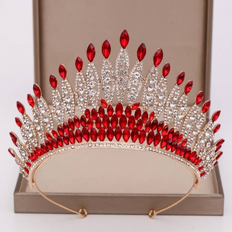 Tiara de cristal con piedras