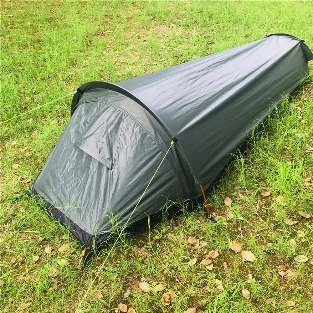 Tienda de campaña compacta e impermeable - Tienda de aventura ultraligera para 1 persona