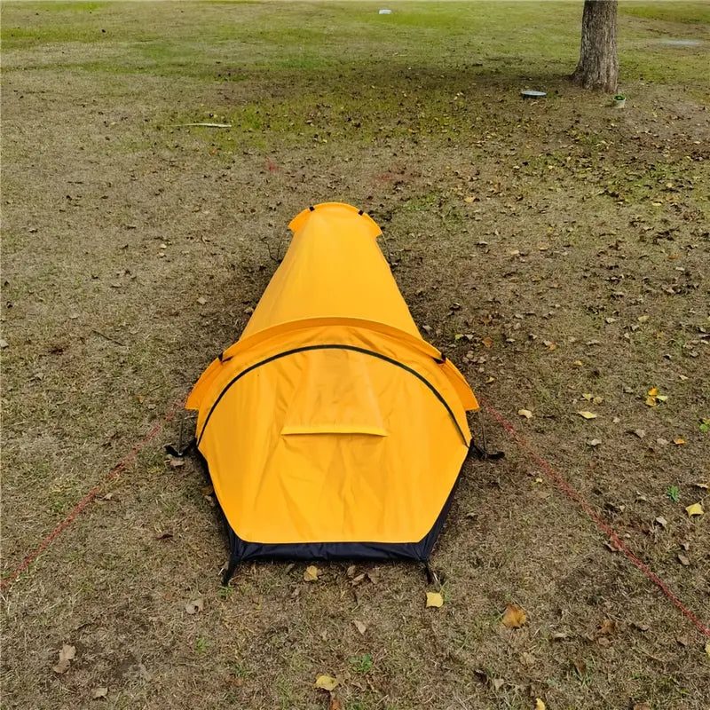 Tienda de campaña compacta e impermeable - Tienda de aventura ultraligera para 1 persona