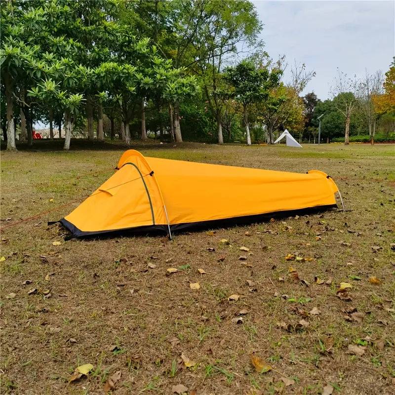 Tienda de campaña compacta e impermeable - Tienda de aventura ultraligera para 1 persona