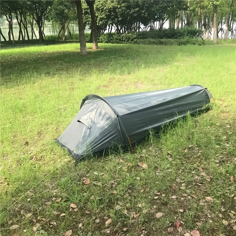 Tienda de campaña compacta e impermeable - Tienda de aventura ultraligera para 1 persona