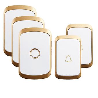 Timbre inalámbrico e impermeable para casa con luz LED parpadeante – fácil instalación, volumen ajustable y 36 melodías