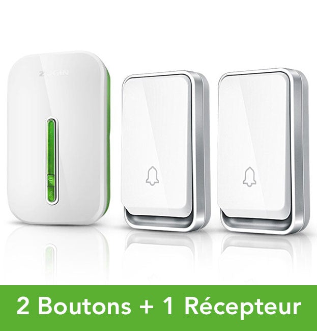 Timbre inalámbrico sin pilas - Resistente a la intemperie y de bajo consumo energético