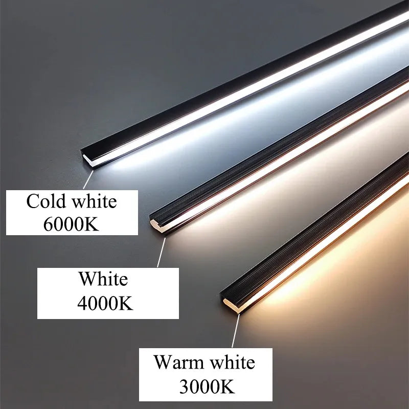 Tira de luz LED ultrafina bajo mueble: longitud adaptable, de bajo consumo e ideal para iluminación de cocina y salón