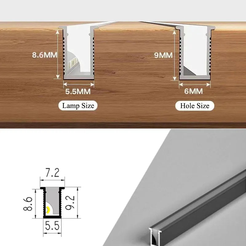 Tira de luz LED ultrafina bajo mueble: longitud adaptable, de bajo consumo e ideal para iluminación de cocina y salón