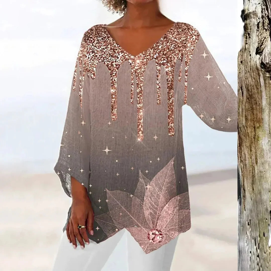 Top vintage elegante para mujer