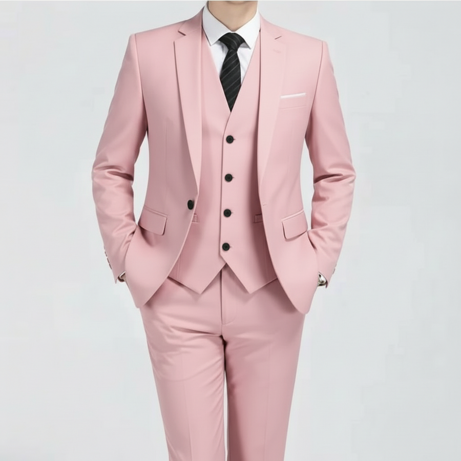 Traje clásico de tres piezas para primavera