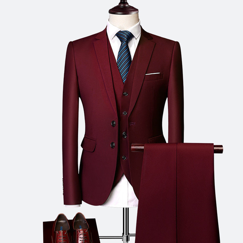 Traje de 3 piezas para hombre con chaleco y pantalones