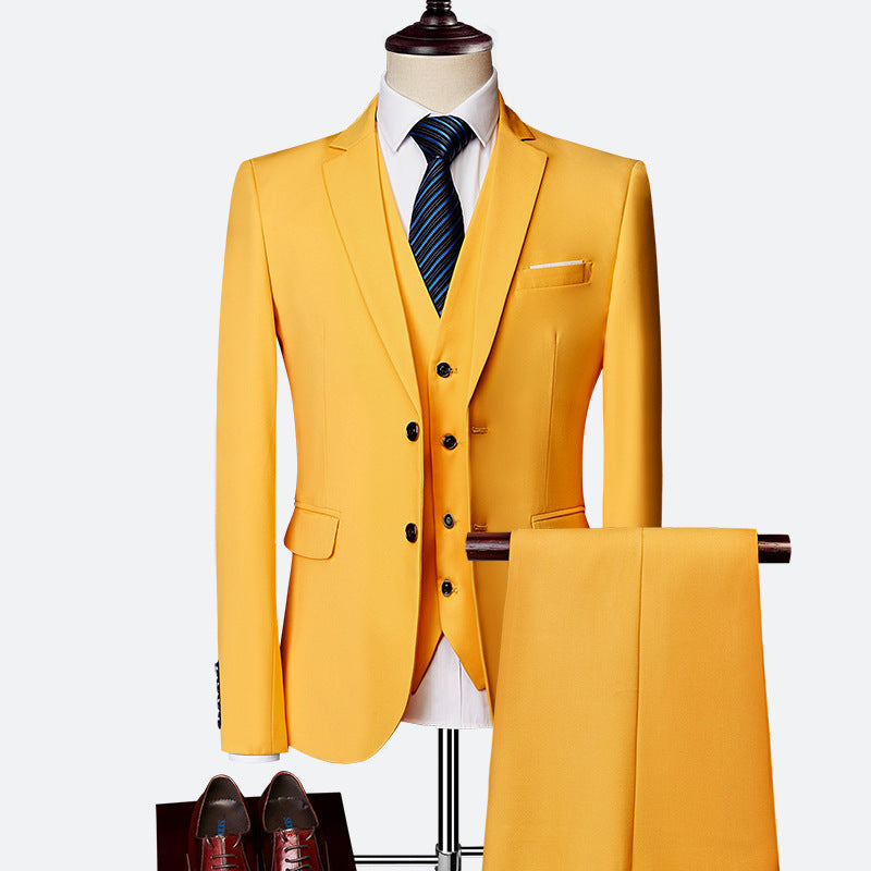 Traje de 3 piezas para hombre con chaleco y pantalones