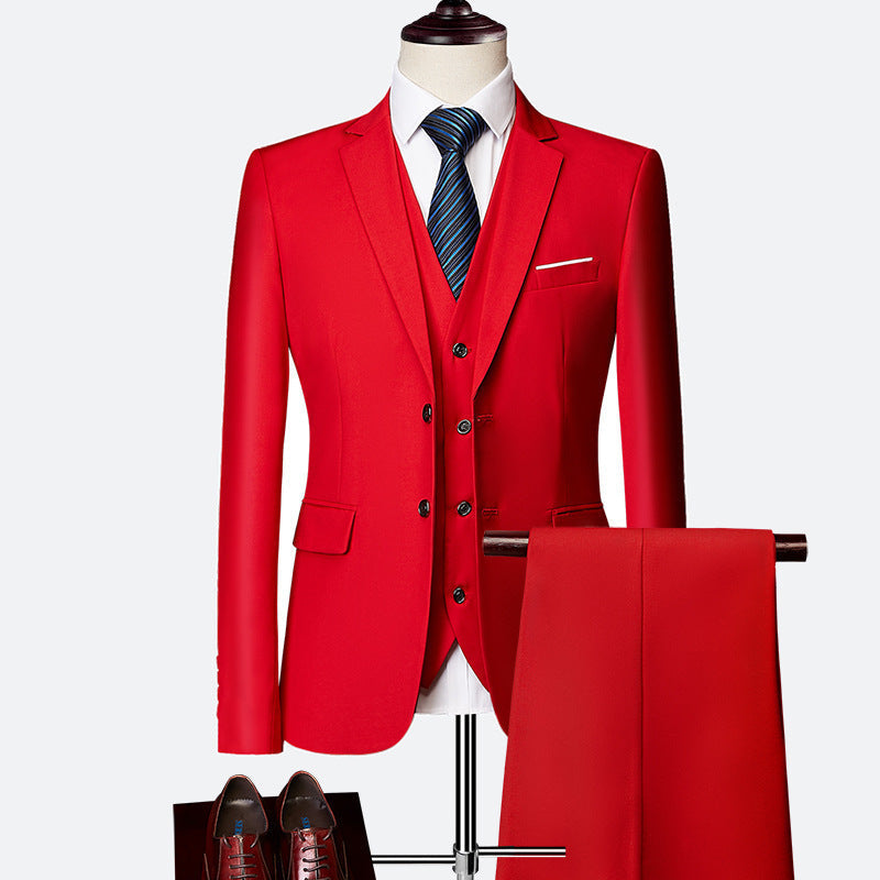 Traje de 3 piezas para hombre con chaleco y pantalones