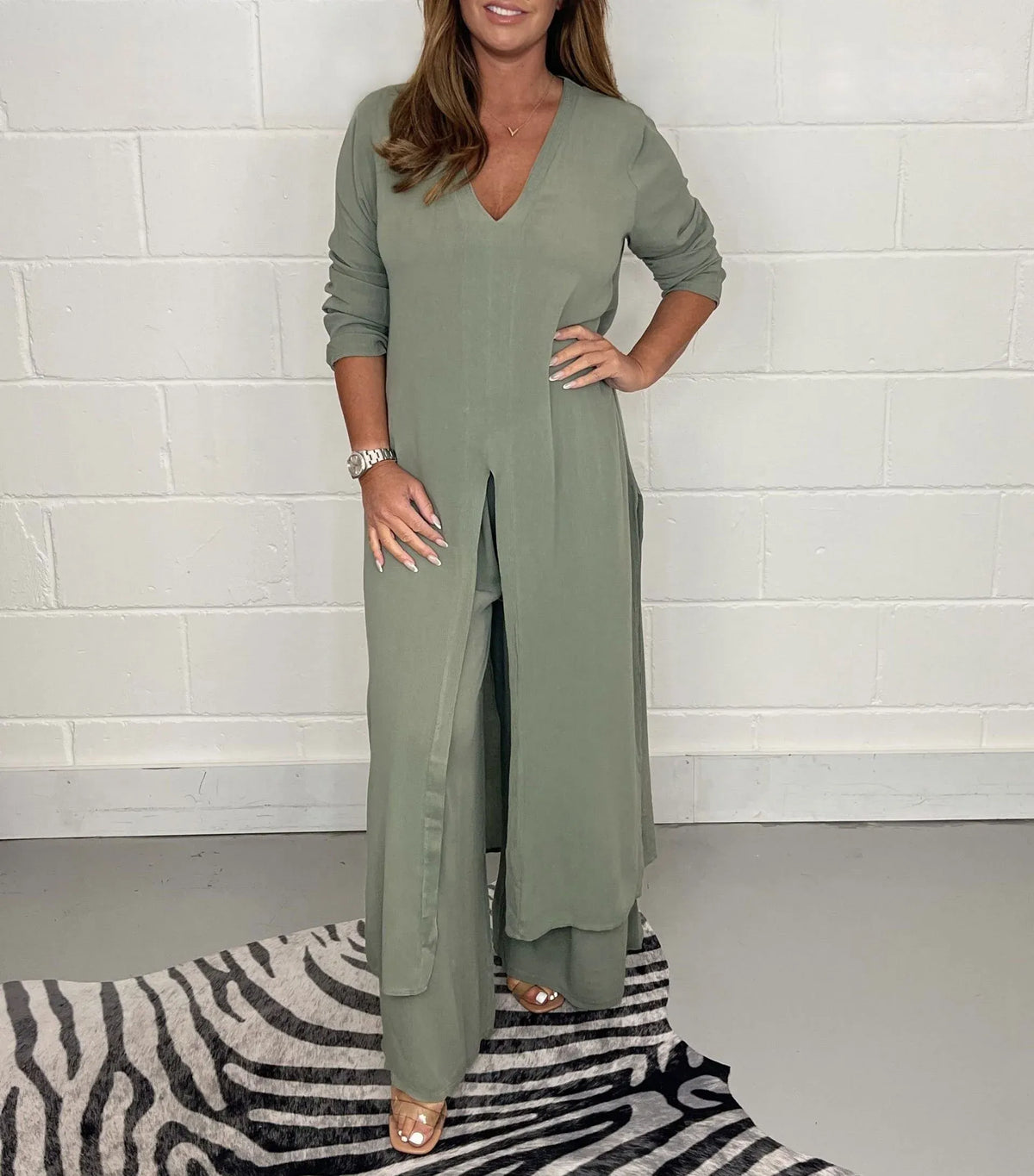 Traje de dos piezas para mujer