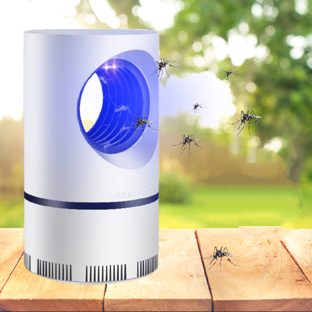 Trampa para mosquitos silenciosa por USB – Aniquilador de insectos sin químicos con luz UV de 365 nm para interiores y exteriores