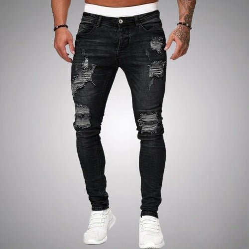 Vaqueros skinny rotos para hombre