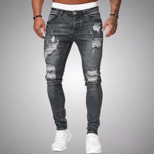 Vaqueros skinny rotos para hombre