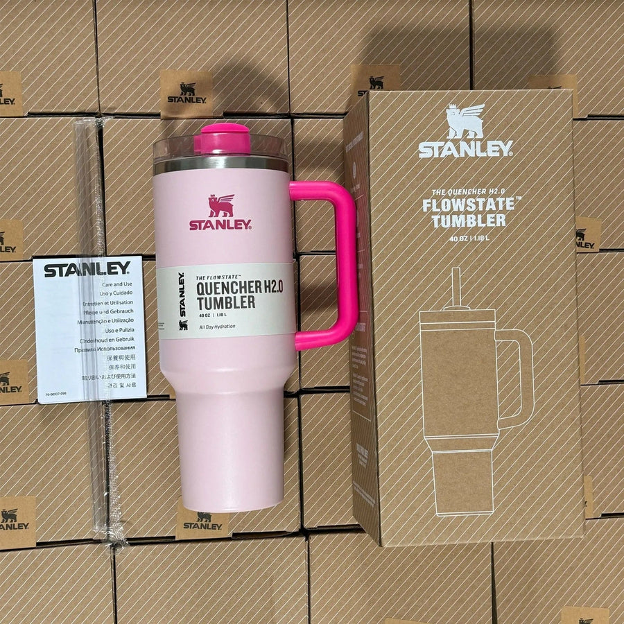 Vaso Térmico de Viaje de Acero Inoxidable - Antiderrames, con Asa y Pajita