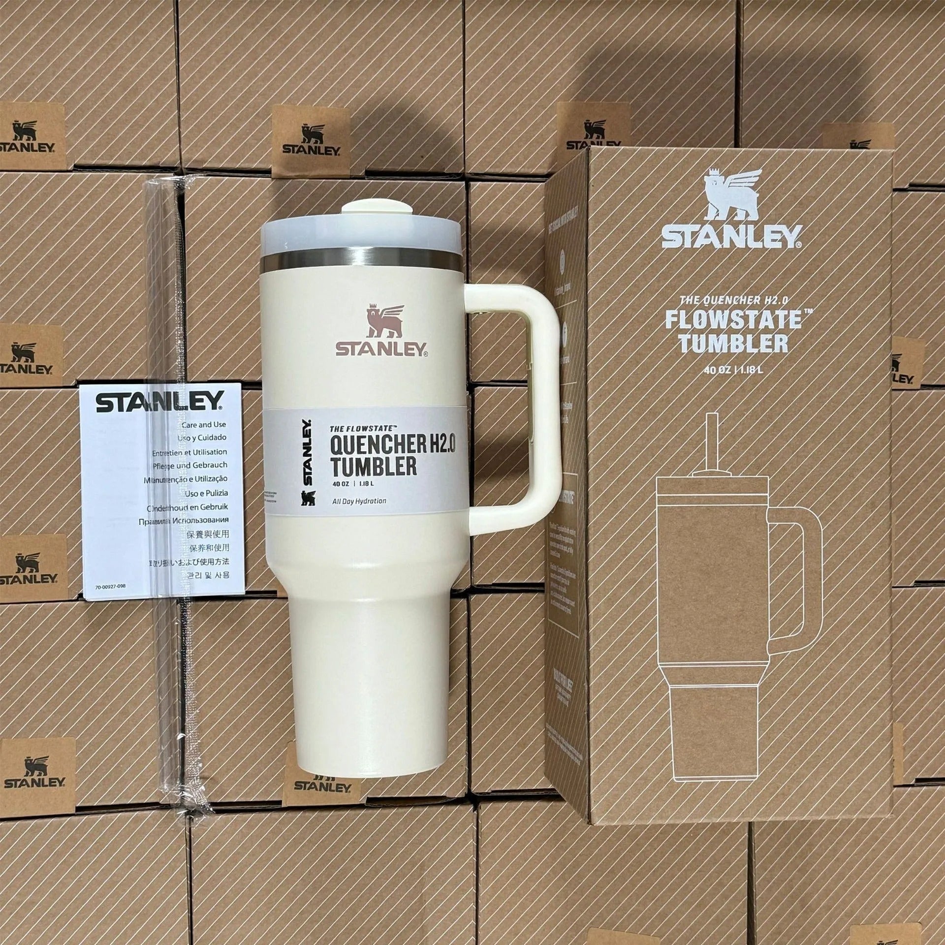 Vaso Térmico de Viaje de Acero Inoxidable - Antiderrames, con Asa y Pajita