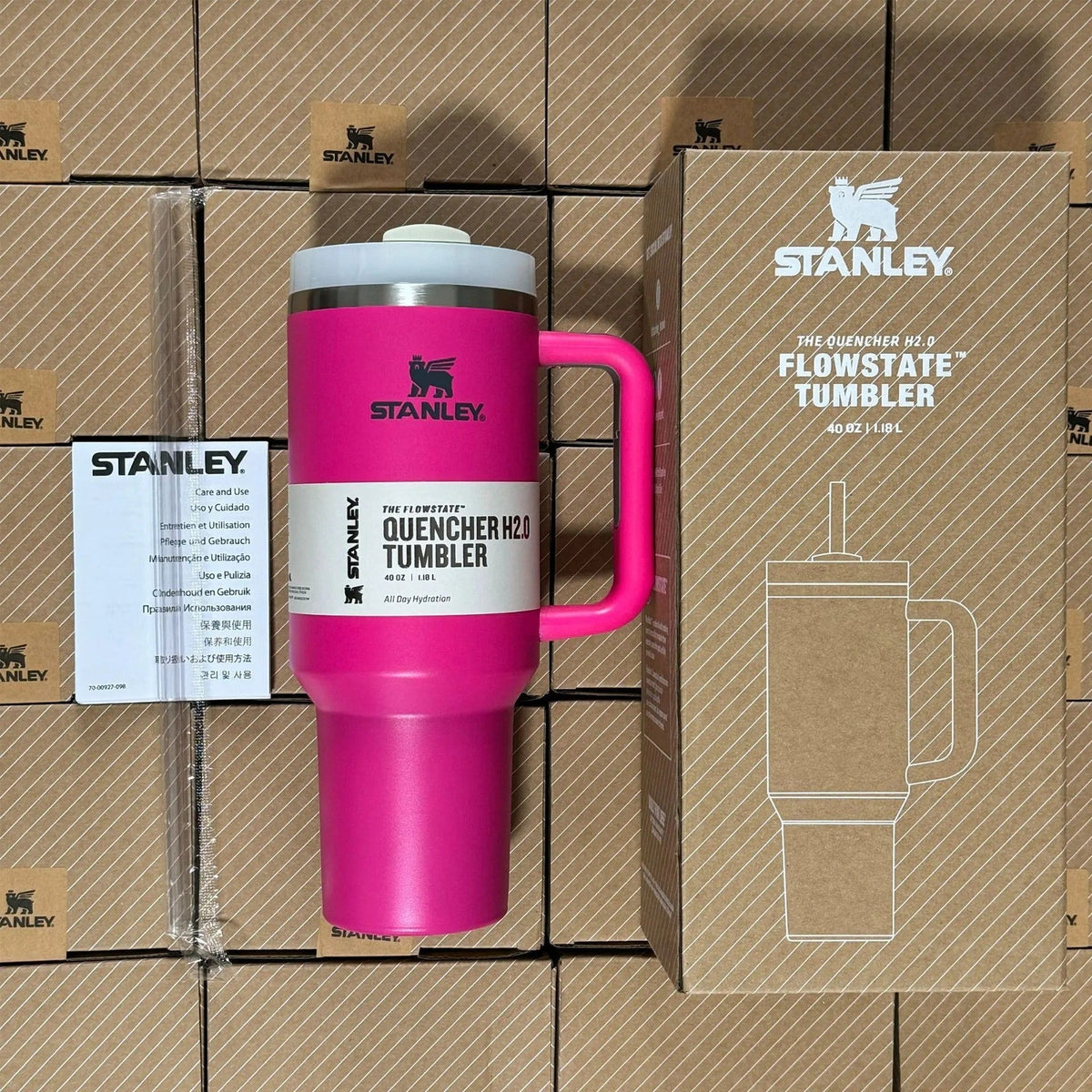 Vaso Térmico de Viaje de Acero Inoxidable - Antiderrames, con Asa y Pajita