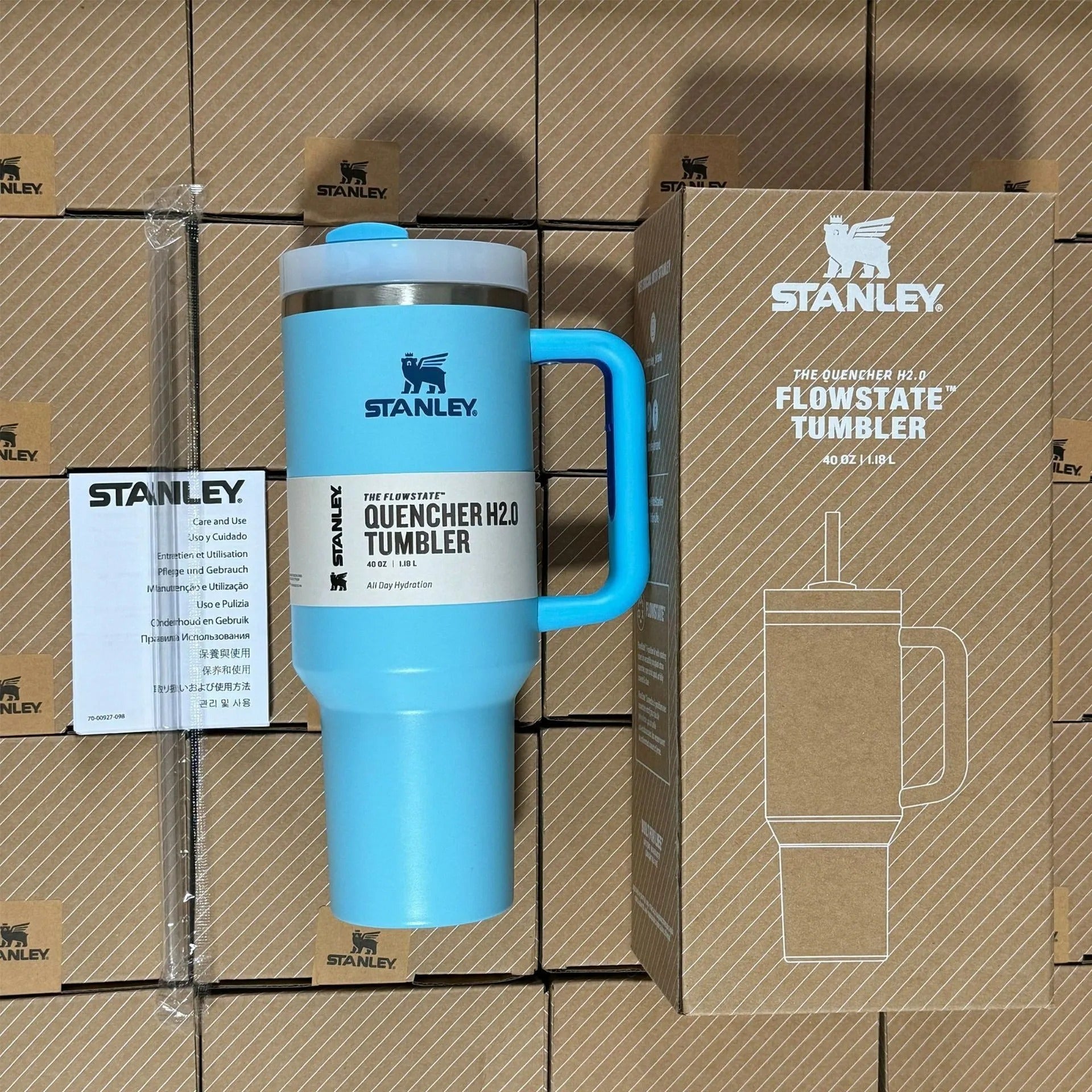 Vaso Térmico de Viaje de Acero Inoxidable - Antiderrames, con Asa y Pajita