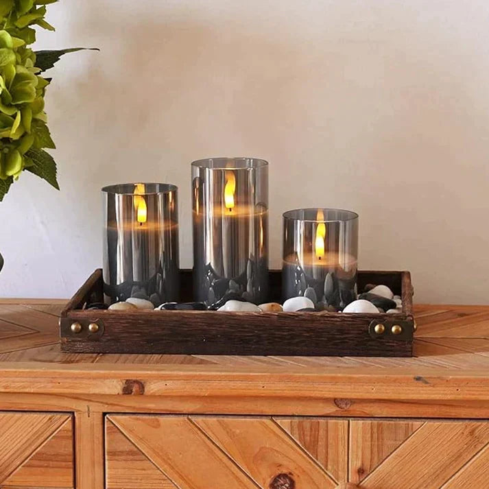Velas LED inalámbricas para crear ambiente – Juego de 3 unidades