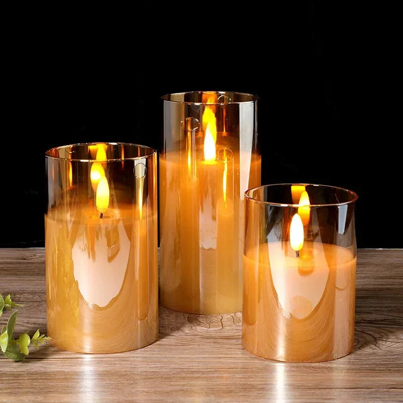 Velas LED inalámbricas para crear ambiente – Juego de 3 unidades