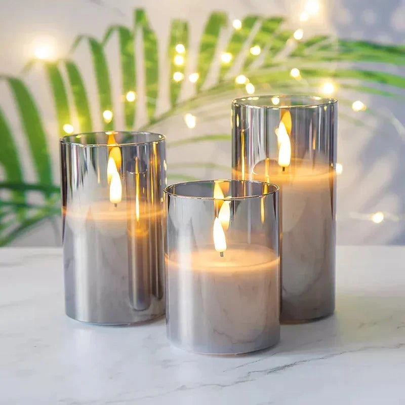 Velas LED inalámbricas para crear ambiente – Juego de 3 unidades