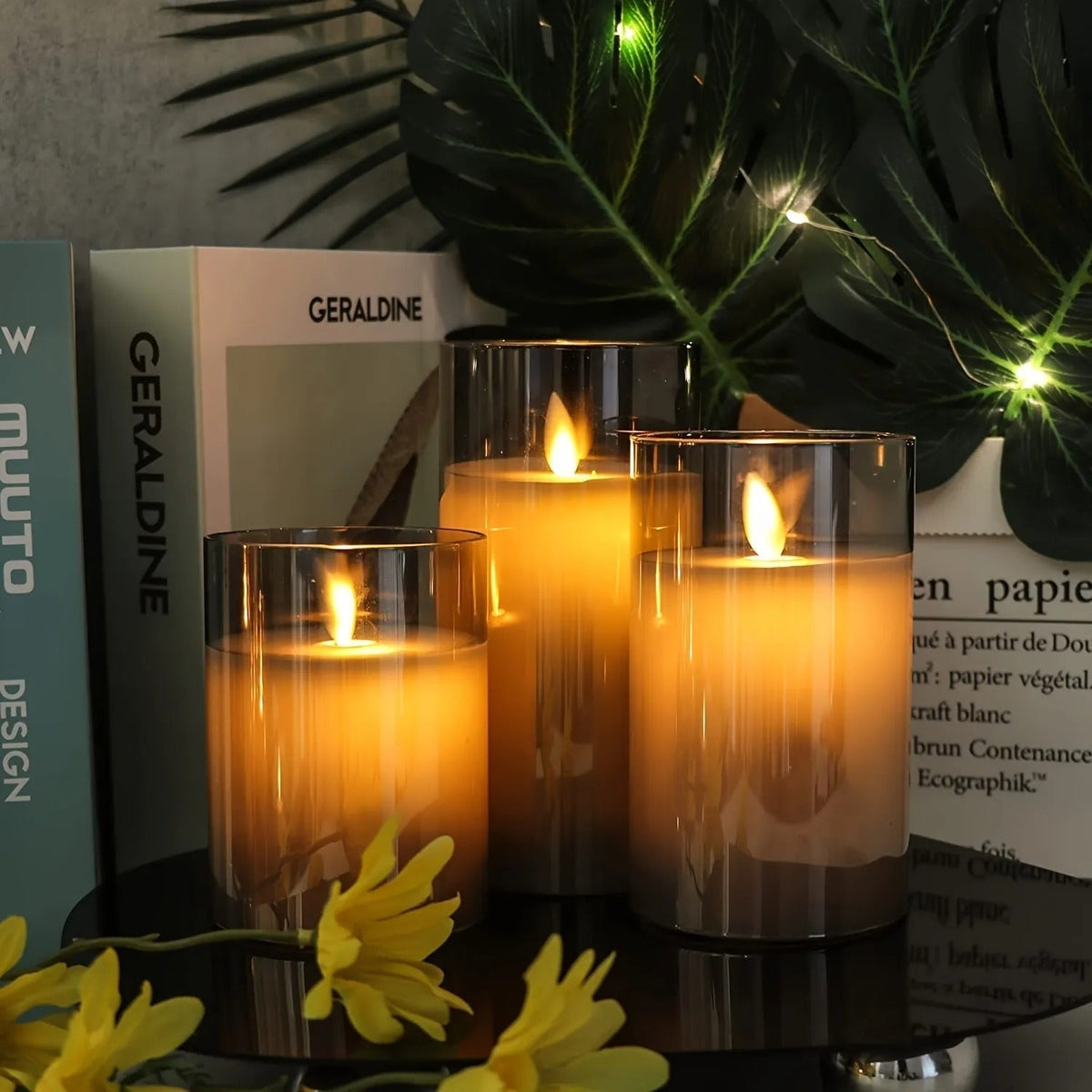 Velas LED inalámbricas para crear ambiente – Juego de 3 unidades