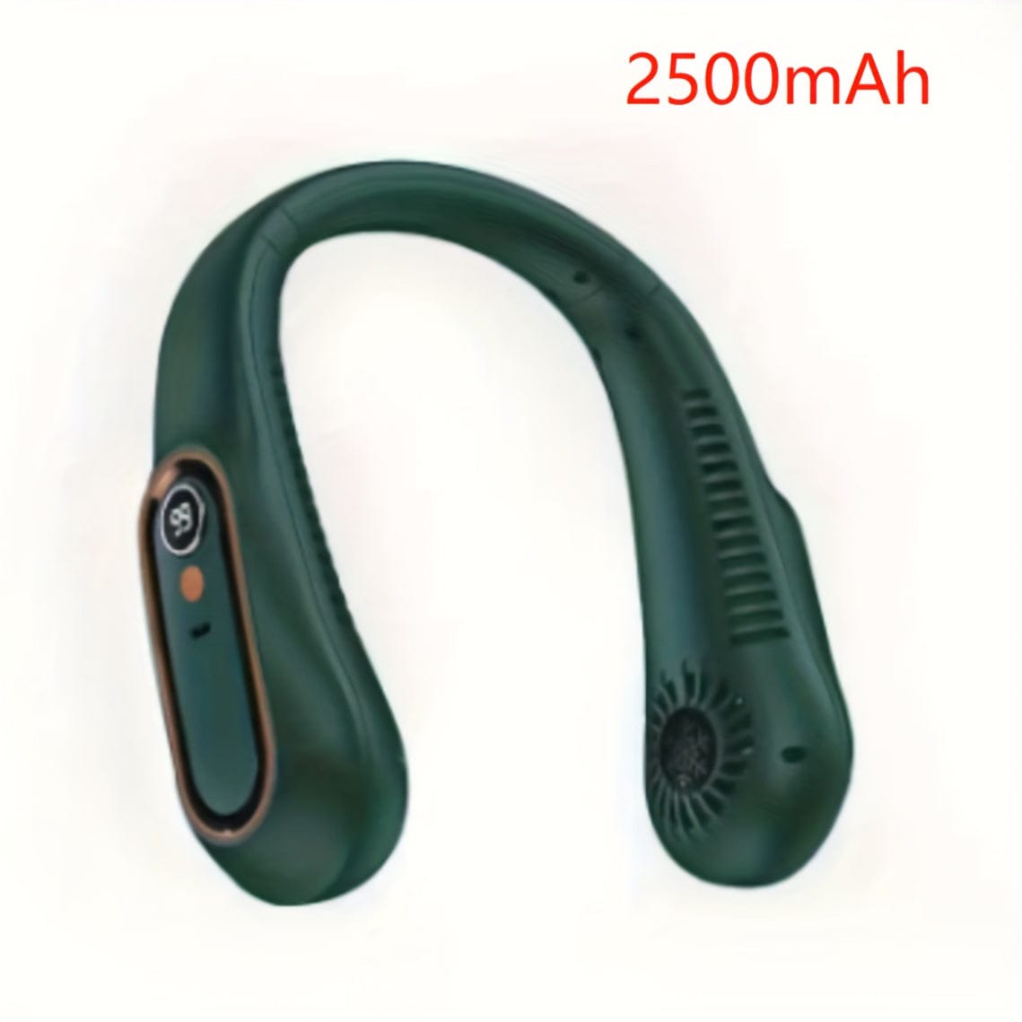 Ventilador de cuello portátil sin aspas con carga USB, 5 velocidades y pantalla digital – Enfriador potente con diseño sin hélice para exteriores