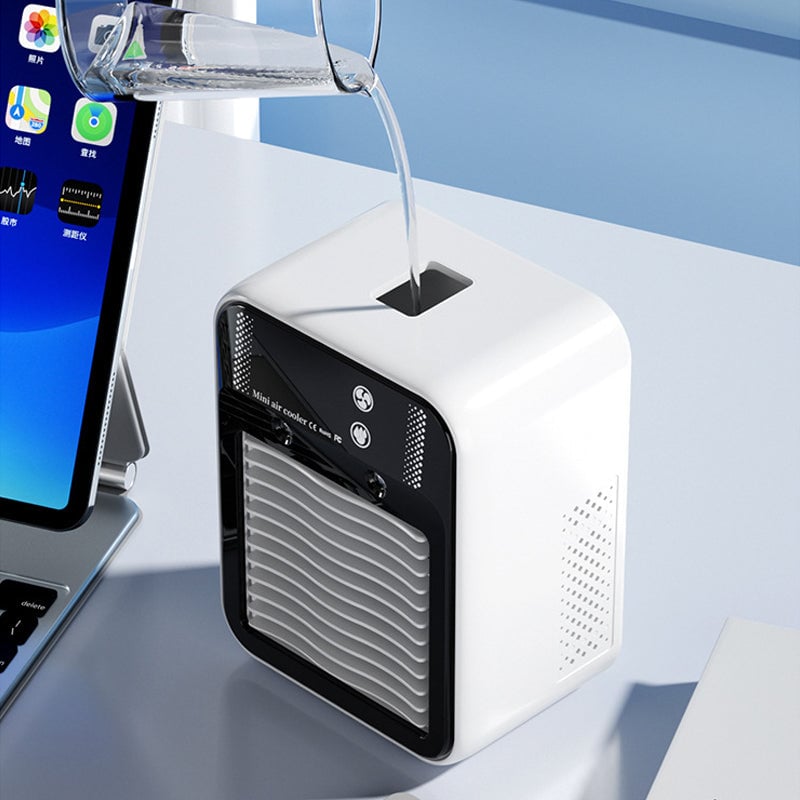 Ventilador de enfriamiento portátil 3 en 1 con pulverización de 2 niveles