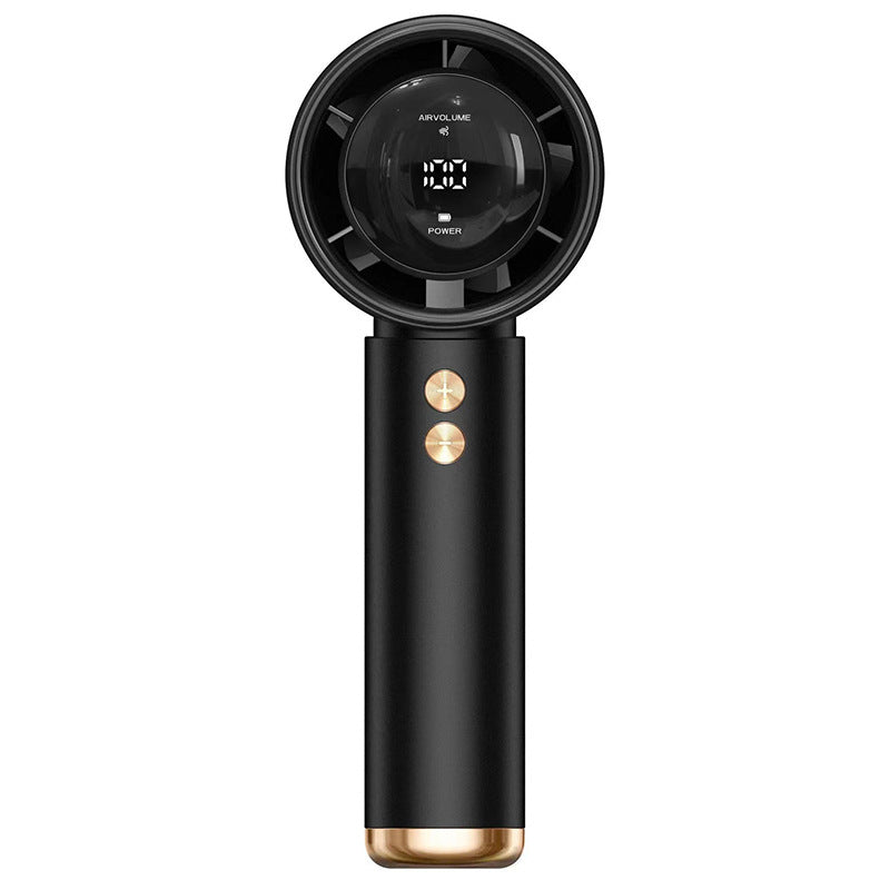 Ventilador de mano portátil para mujer con pantalla digital LCD