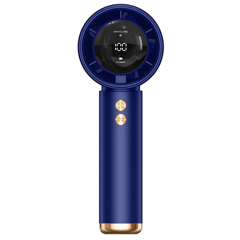 Ventilador de mano portátil para mujer con pantalla digital LCD